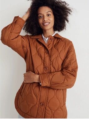Madewell air puff shirt jacket